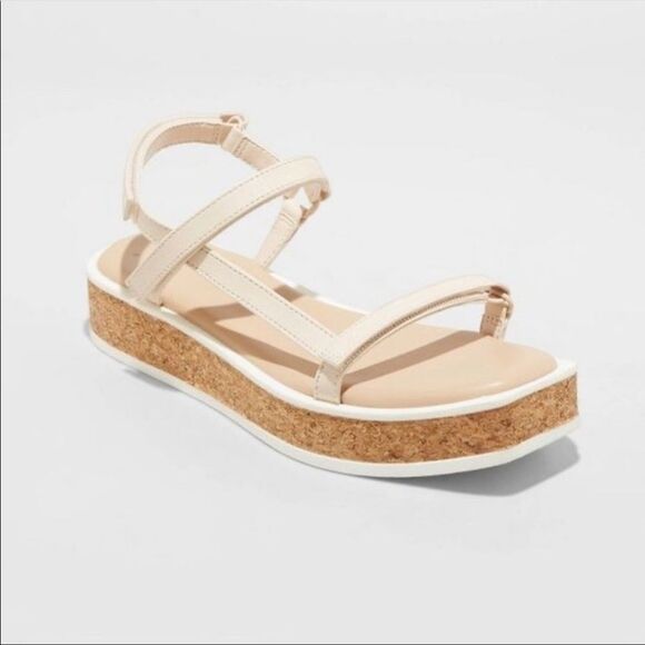 A New Day Women's Nova Sporty Cork Platform Sandals - Picture 1 of 9